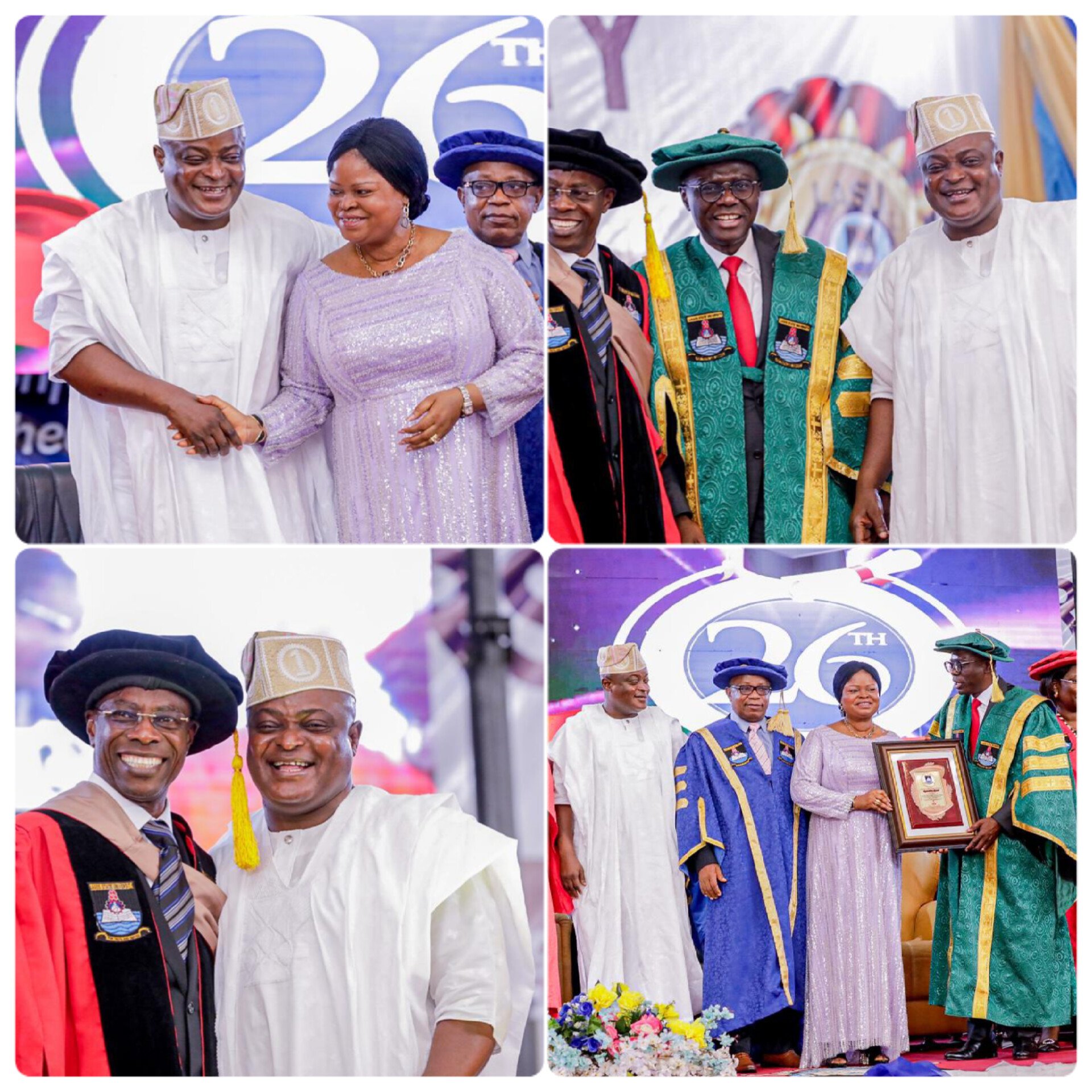 Mudashiru Obasa Sanwo-Olu Babatunde Fashola Femi Gbajabiamila LASU Convocation 