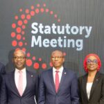 L-R: CEO, Sterling Bank LTD, Abubakar Suleiman; Group CEO, Sterling Financial Holdings Company, Yemi Odubiyi; Chairman, Sterling Financial Holdings Company, Yemi Adeola; Company Secretary, Temitayo Adegoke; and Executive Director/Chief Operating Officer, Sterling Financial Holdings Company, Olayinka Oni