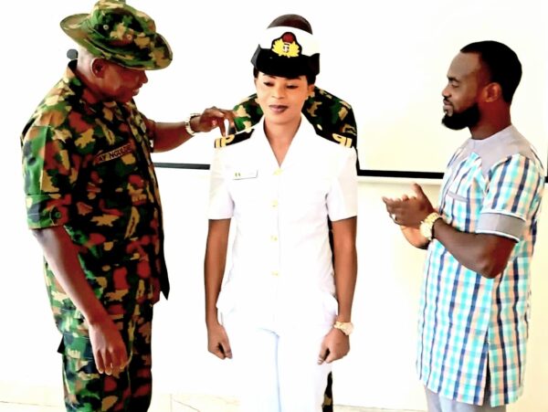 NASPRI Decorates Newly Promoted Student Naval Officers