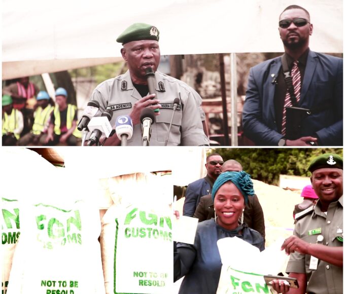 Nigeria Customs Service Distribution of Rice to Ease Food Security Challenges