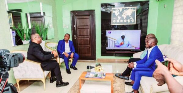 Aare Adetola Emmanuel King, Adron Homes Chairman with Dr. Segun Oshundairo, Aspiring Redan Chairman, Lagos Chapter