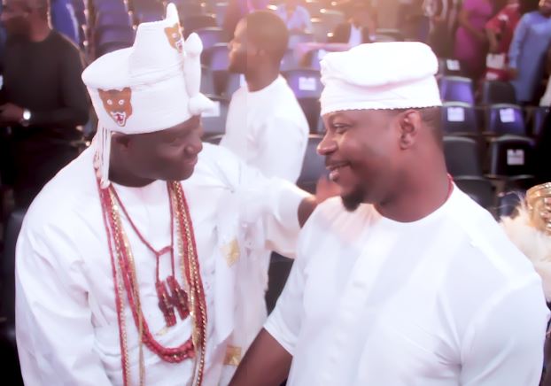 HIM Oba Dr. Adeyeye Enitan Ogunwusi and Gbadebo Rhodes-Vivor