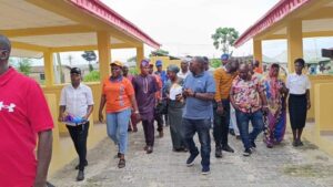 Hon. Babajimi Benson Commission New Market in Imota LCDA 