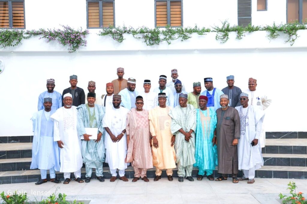 Governor Bala with cabinet members 