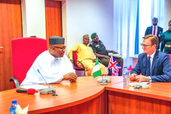 Senate President, Godswill Akpabio and British High Commissioner, Dr. Richard Montgomery | ClipTV Online