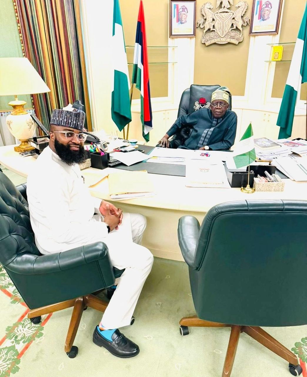 President Bola Tinubu With NASENI Boss Khalil Suleiman Halilu