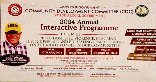 2024 Ikorodu LG CDC Interactive Program to Equipped CDA Members