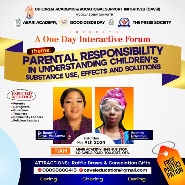 TPS, CAVSI Host Forum on Parental Responsibility in Tackling Substance Abuse