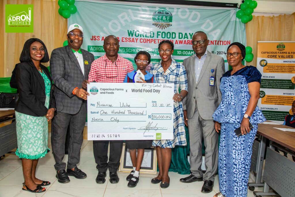 World Food Day: Capacious Farms and Adron Homes Celebrate With JSS Arts & Essay Contest, Award Top 5 Schools | ClipTv Online