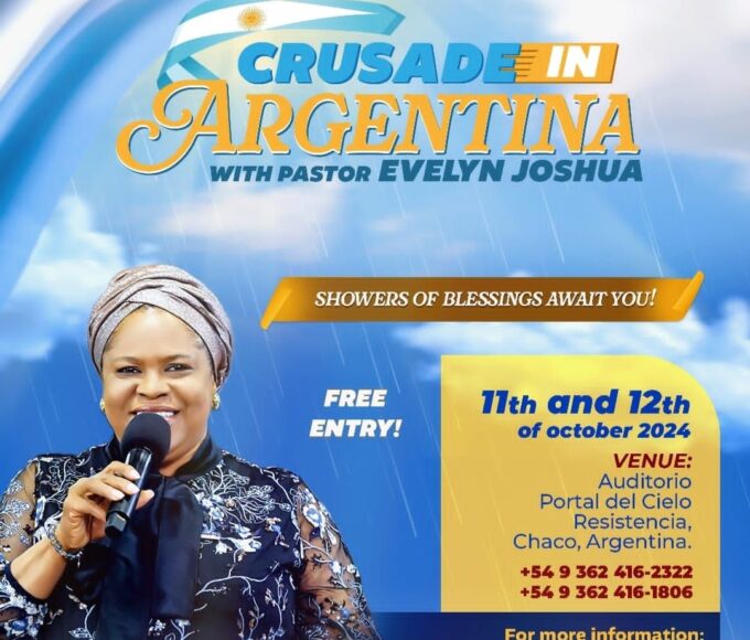 LIKE A METEOR, EVELYN JOSHUA CRUSADE LIGHTENS LATIN AMERICA.