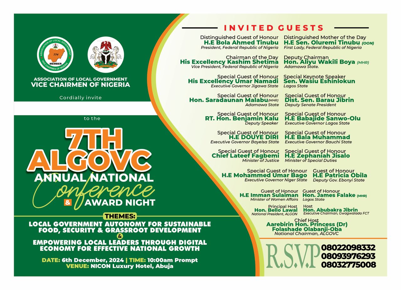 7th ALGOVC Annual National Conference and Award Night