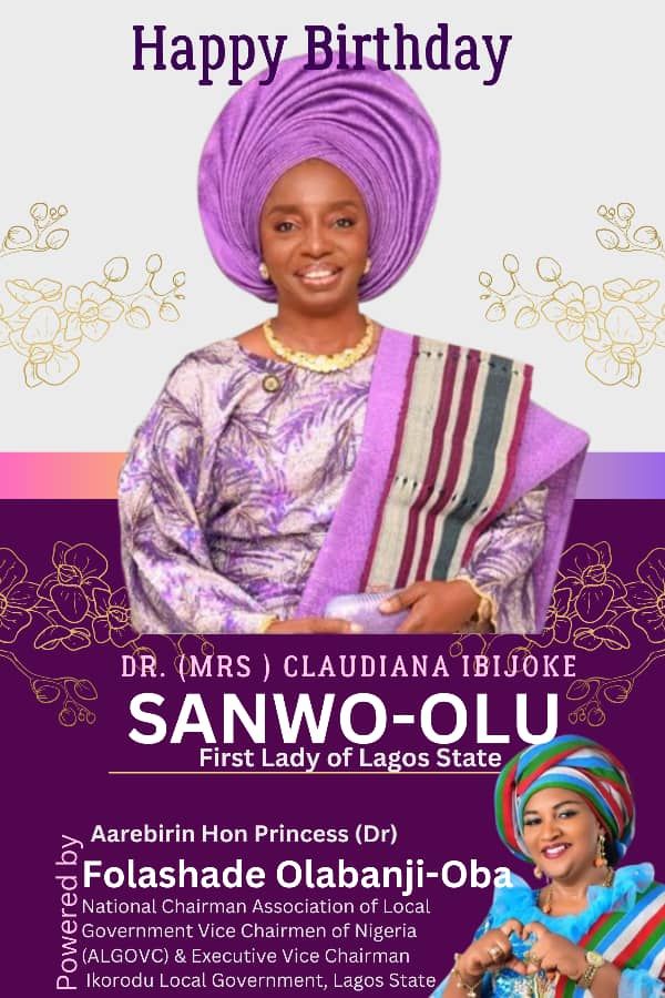 Aarebinrin Folashade Olabanji-Oba Celebrates Ibijoke Sanwo-Olu