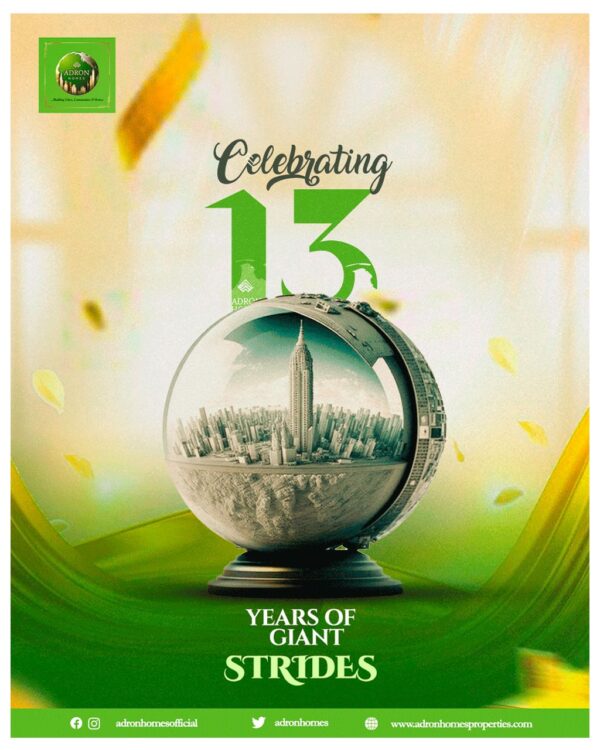 Adron Homes Anniversary: A Decade Plus of Revolutionizing Nigeria’s Housing Sector