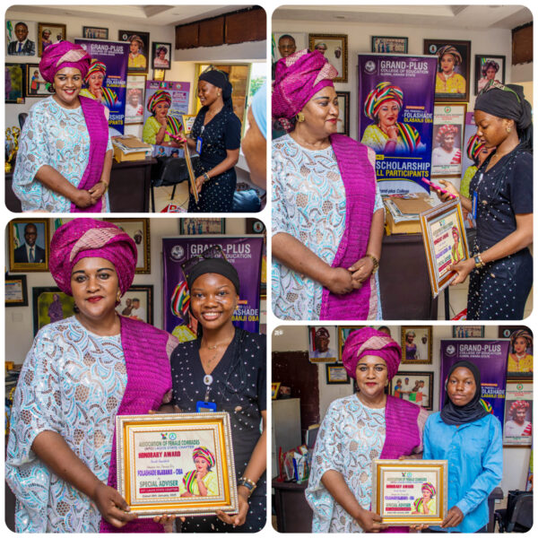 AFC Honors Aarebirin Olabanji-Oba, Endorses Her Political Ambition