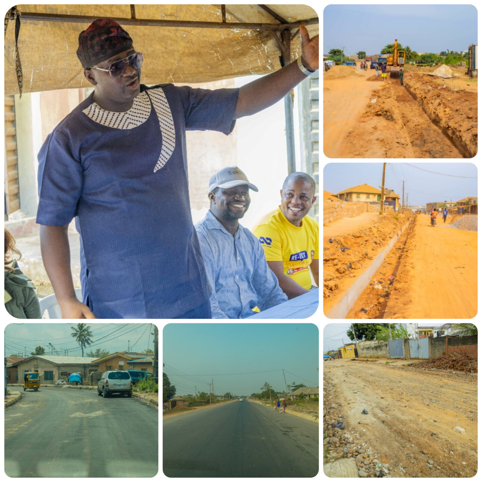 Senator Tokunbo Abiru Facilitates Road Construction Across Lagos East