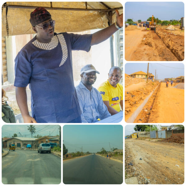 Senator Tokunbo Abiru Facilitates Road Construction Across Lagos East
