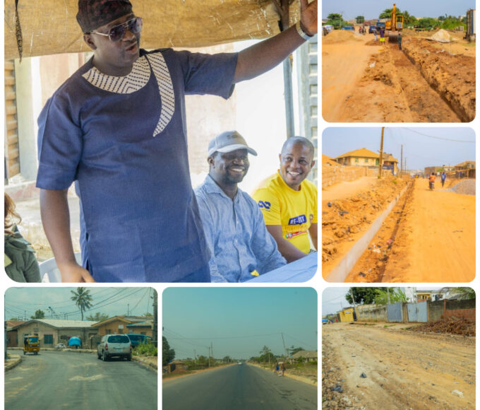 Senator Tokunbo Abiru Facilitates Road Construction Across Lagos East