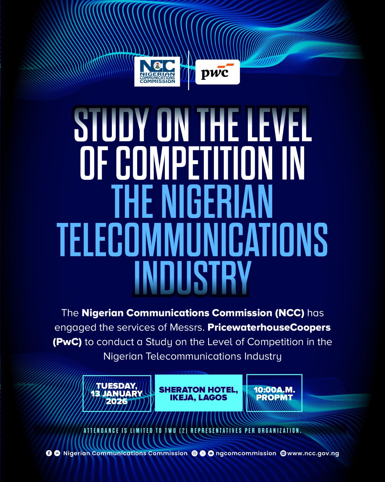 NCC: Study on the competition level in Nigerian Telecommunications Industry