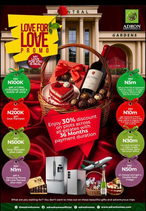 Valentine Adron Homes Love for Love
