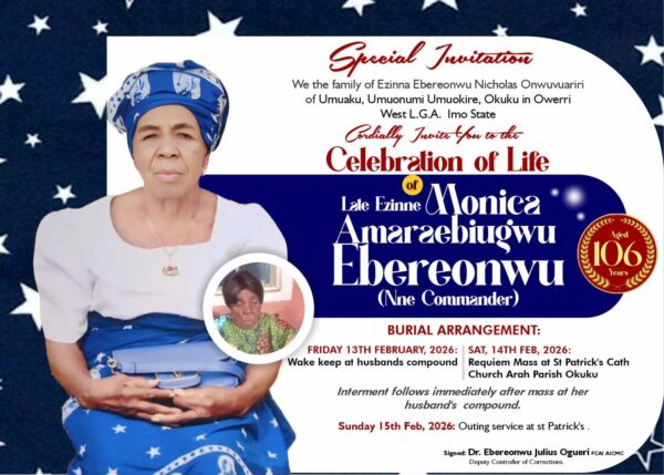 Matriarch Late Monica Amaraebiugwu Ebereonwu (New Commander)