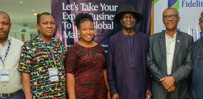 Photo caption: L-R: Relationship Manager, Fidelity Bank Plc, Murtala Muhammed Road Branch, Kano, Victor Ngwu; Export Management Programme (EMP 19) participant, Abayomi Adewuyi; Facilitator, Gemma Ejiofor; Senior Fellow and Head, Department of Organisational Behaviour and Human Resources Mgt., Lagos Business School (LBS), Dr. Uche Attoh; Director, Export Management Programme, LBS, Prof. Frank Ojadi; and Team Lead, Export & Agriculture, Fidelity Bank Plc, Emmanuel Nwalor, during the closing ceremony of the 19th edition of the Fidelity Bank Export Management Programme (EMP 19) held recently at Lagos Business School, Lagos.