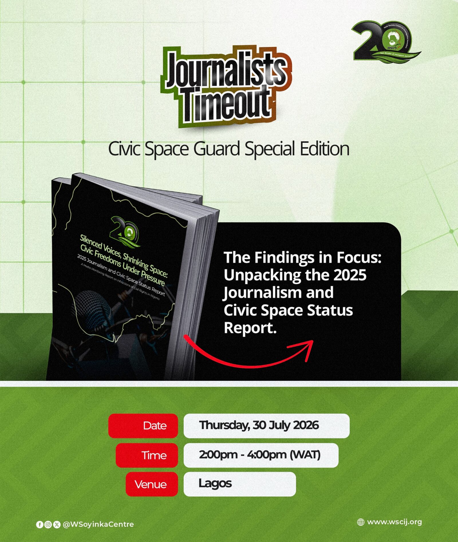 Journalist Timeout Revealing 2025 Journalism and Civic Space Status Report.