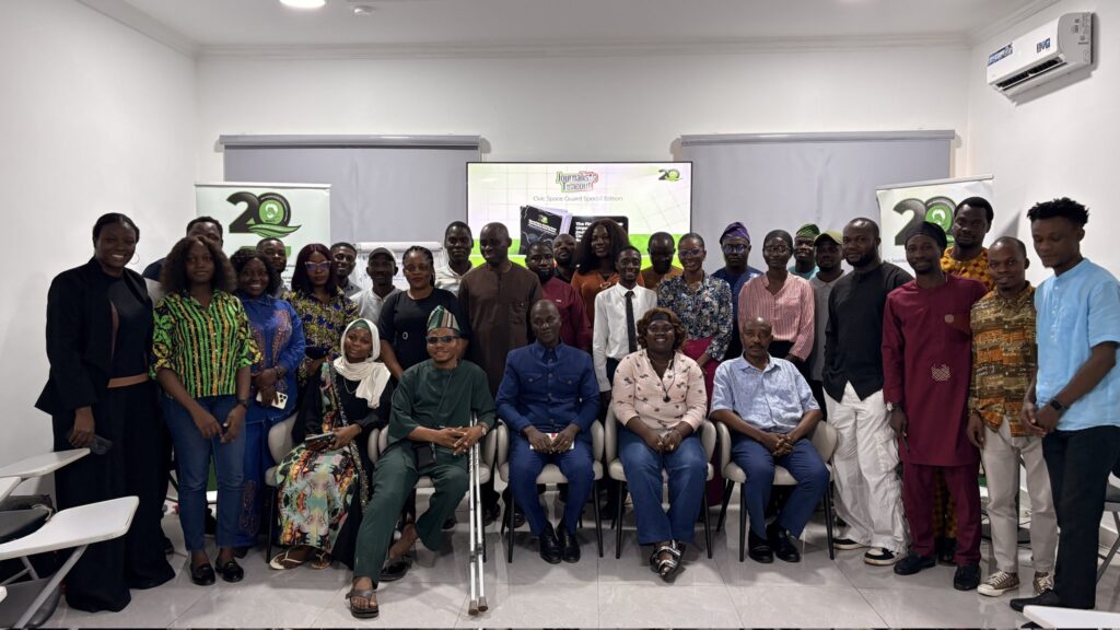 Mr. Lekan Otunfodurin, Abraham Adaranijo, Others at Wole Soyinka Center for Investigative Journalism Journalist Timeout