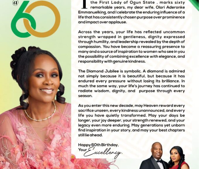 Aare Adetola Emmanuelking Celebrate Ogun State First Lady