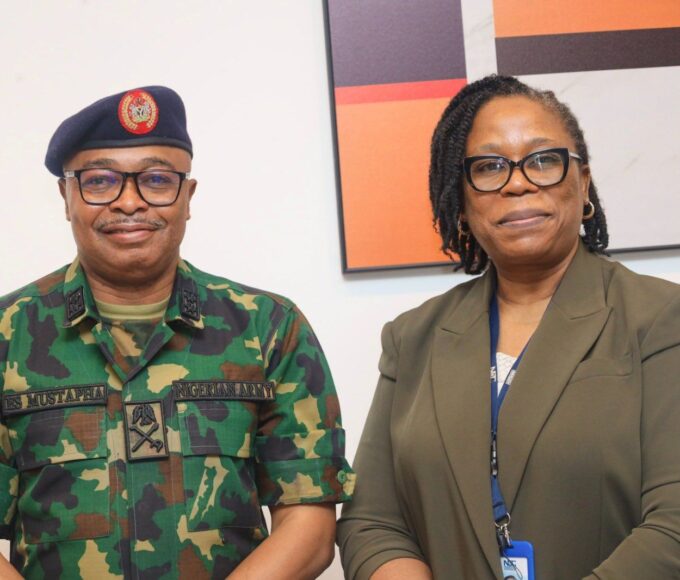 Major Gen. E. S Mustapha, Mrs. Nkiru L. Ebenmelu
