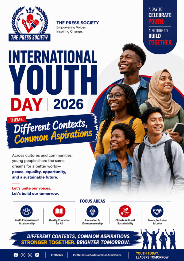 The Press Society Charged Nigerian Youths to Transform Aspirations to Actions